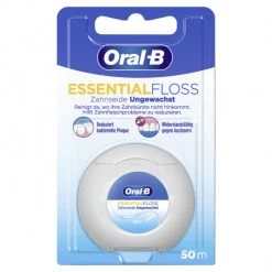 Oral B Essential Floss Zahnseide Ungewachst 50M 1ST