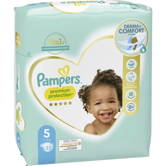 Pampers® Premium Protection 5 11-16KG 22ST